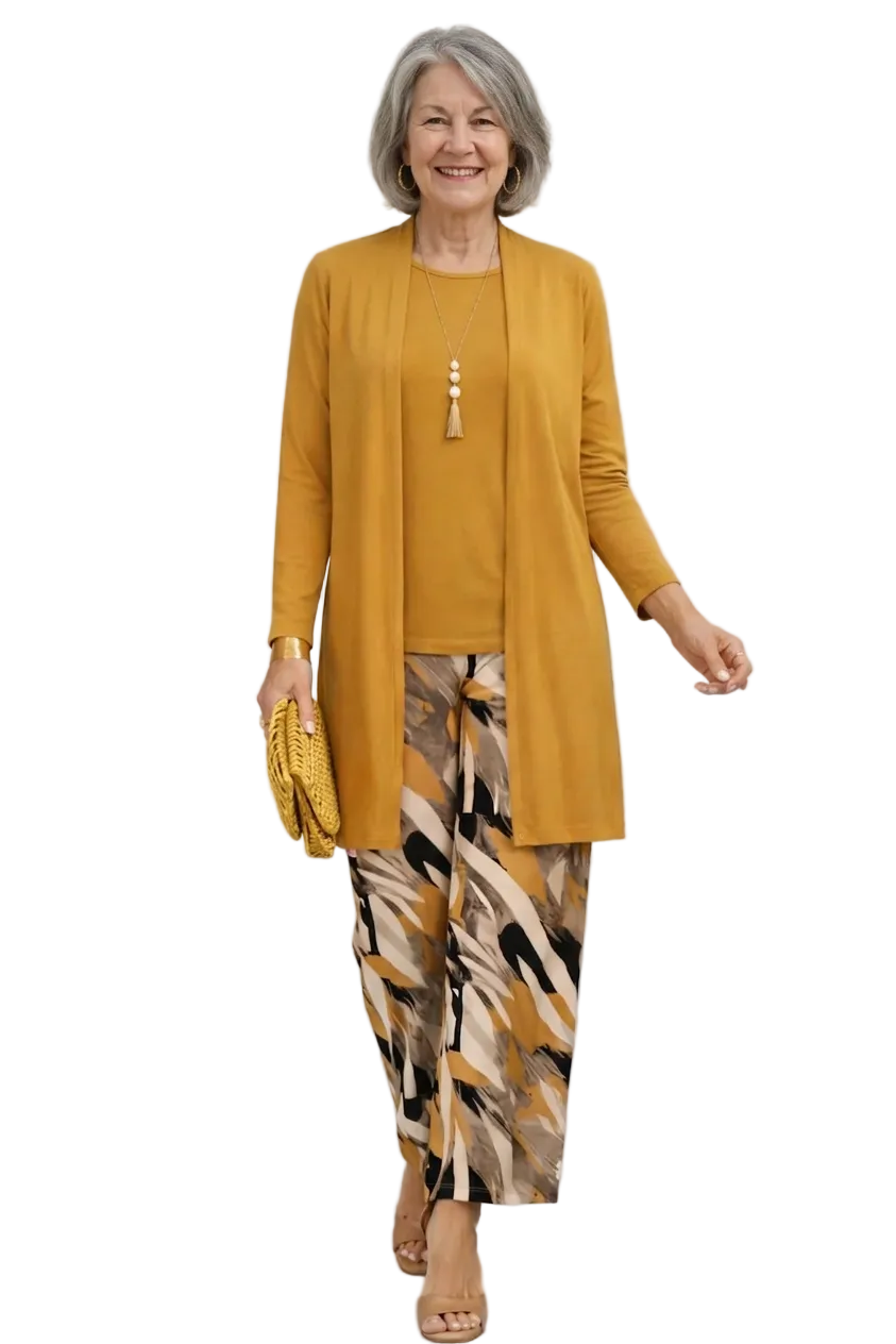 Mustard Yellow Chic Women’s 3-Piece Set
