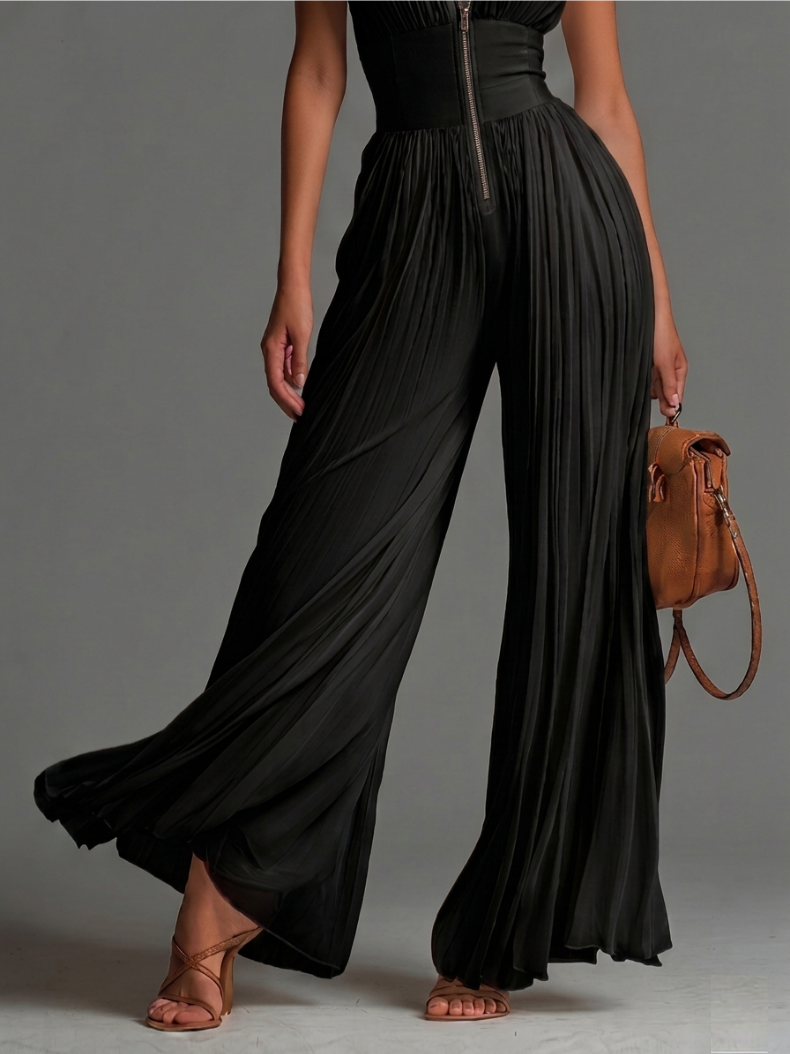 Elegant Black Wide-Leg Jumpsuit  | Sophisticated, Flattering & Timeless