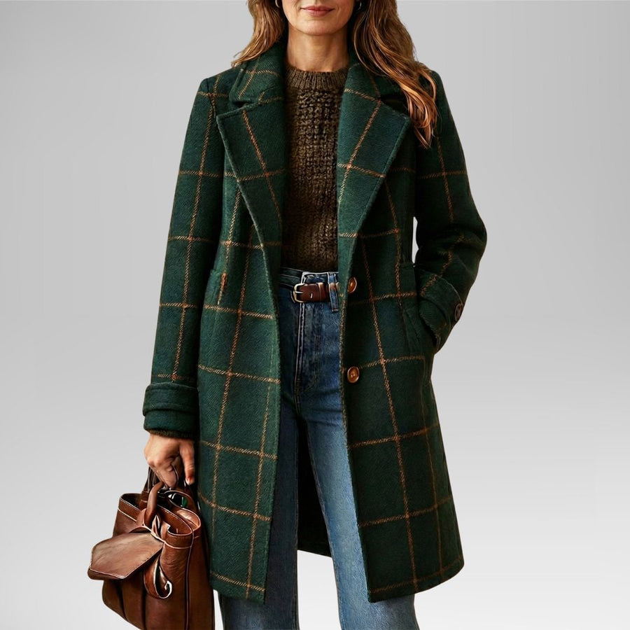 Willow™ Elegant Plaid Women's Wool Coat