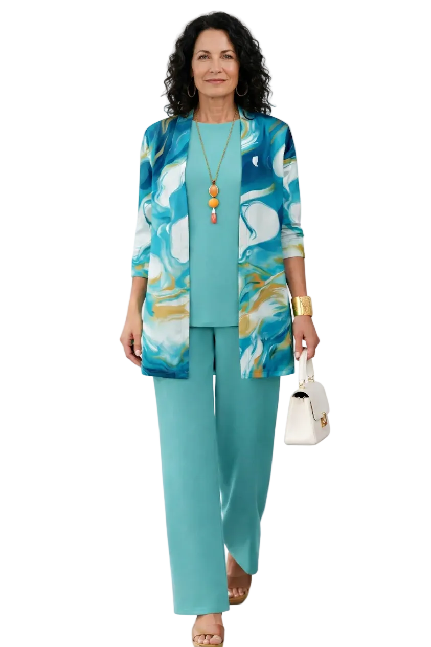 Elegant Turquoise 3-Piece Set