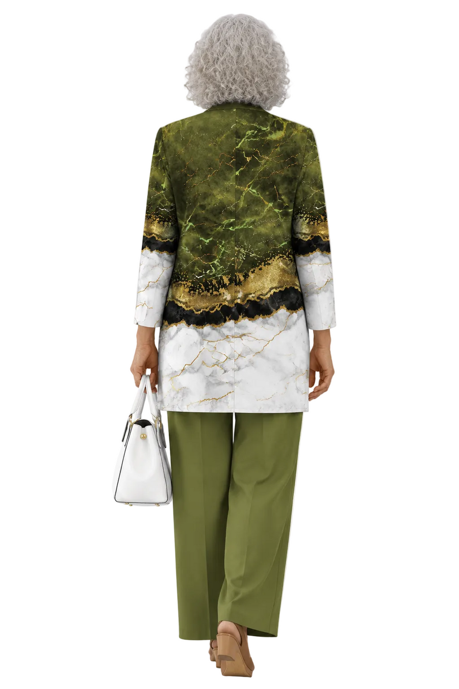 Elegant Olive Green 3-Piece Women’s Set