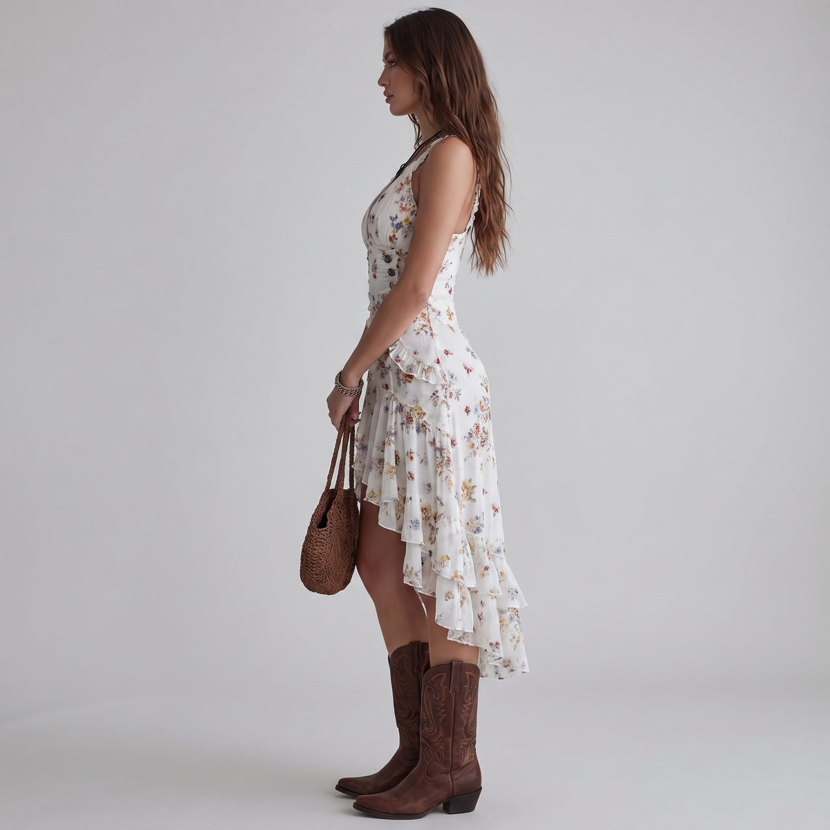 Luna™ Floral Ruffle Summer Dress