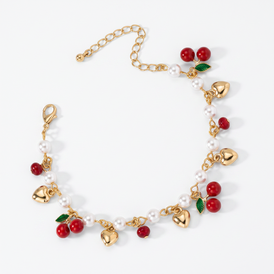 Pearl Charm Beaded Bracelet
