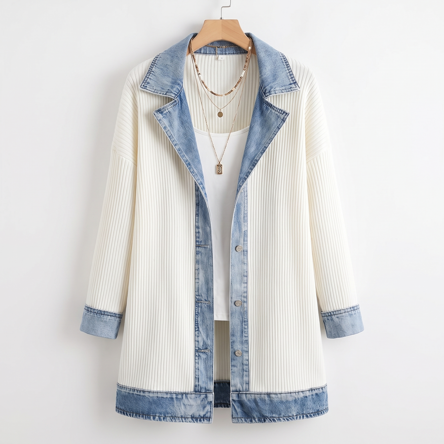 Luna Denim-Lined Winter Coat