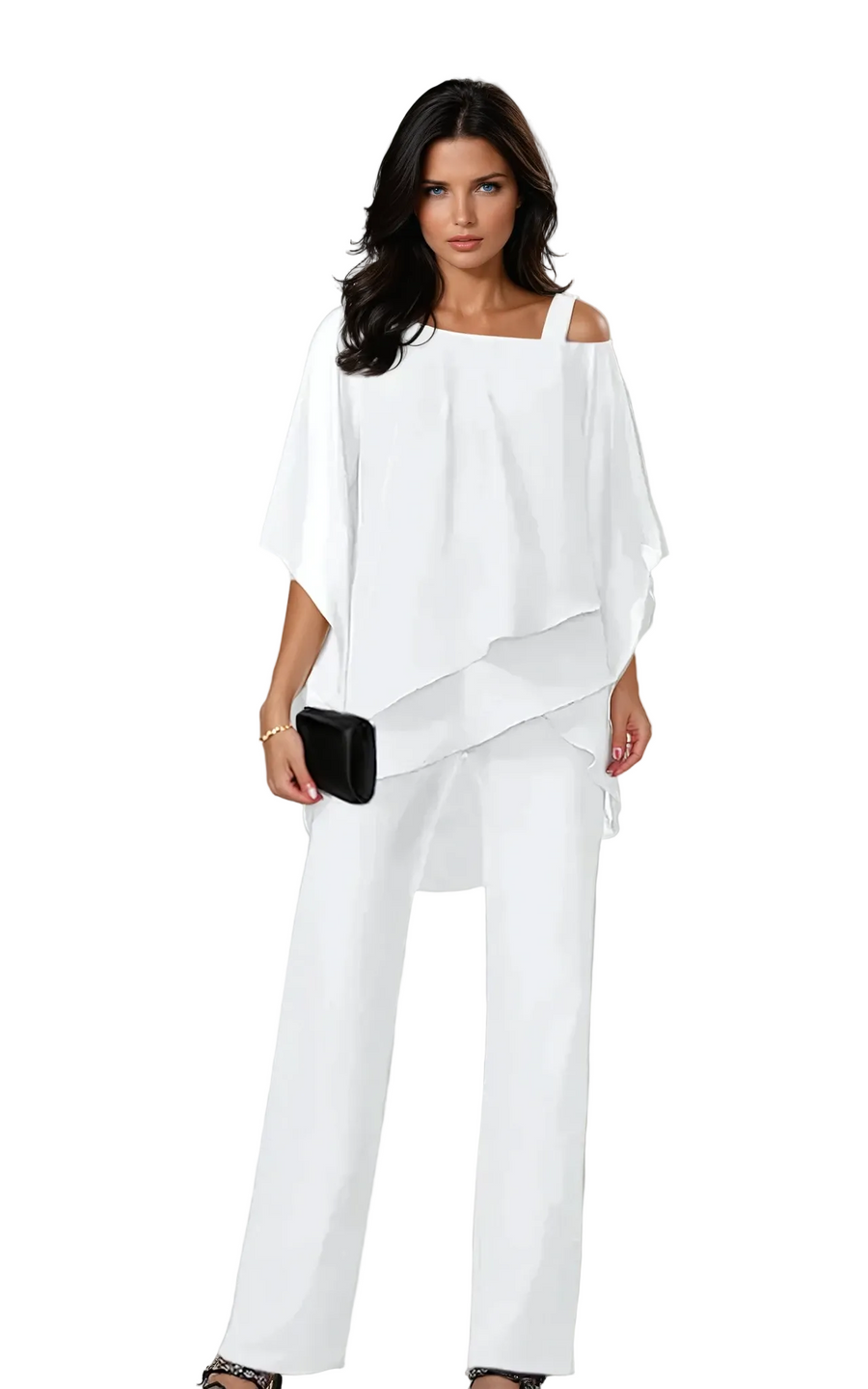 Elegant Flow Wide-Leg Pants Set