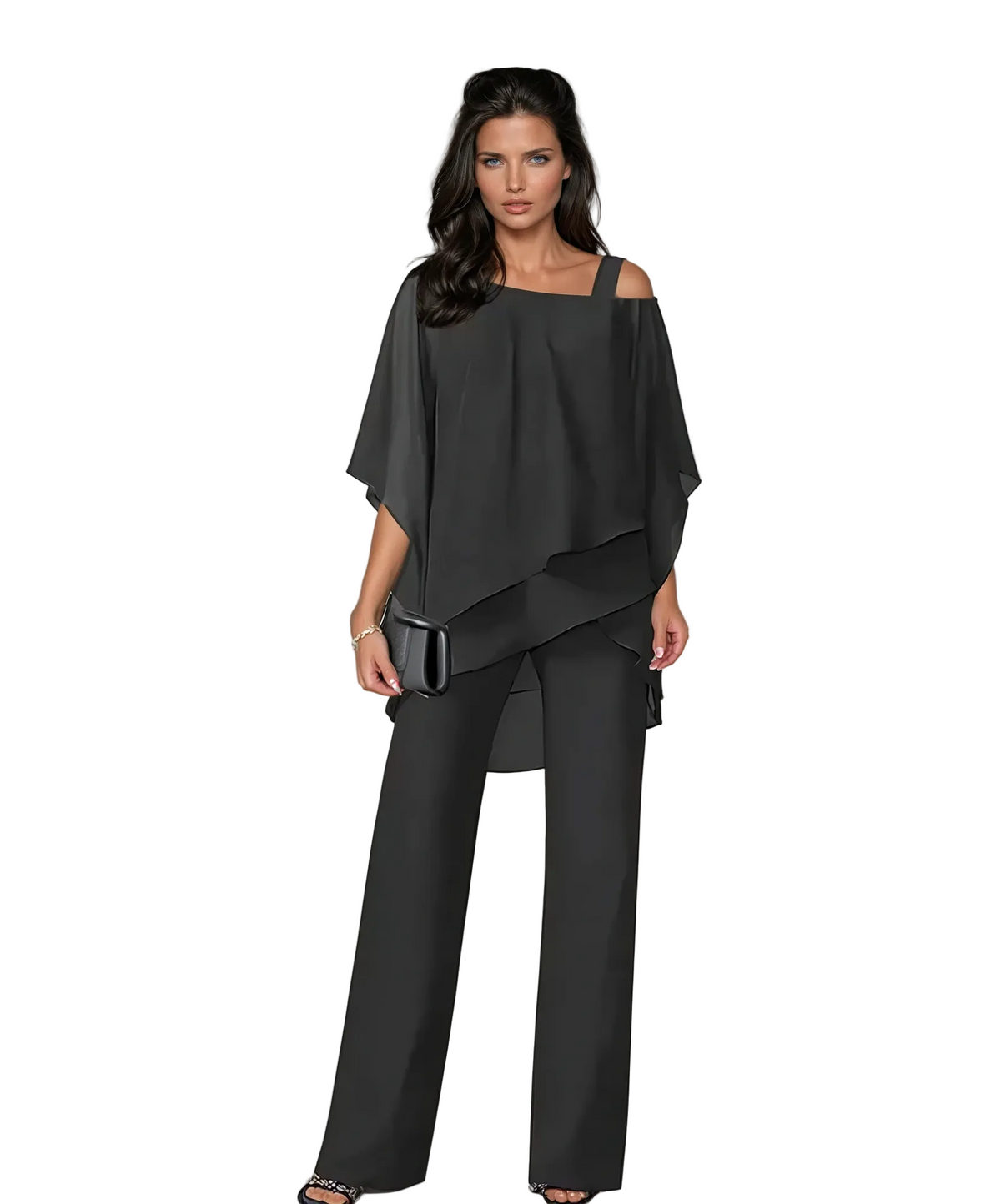 Elegant Flow Wide-Leg Pants Set