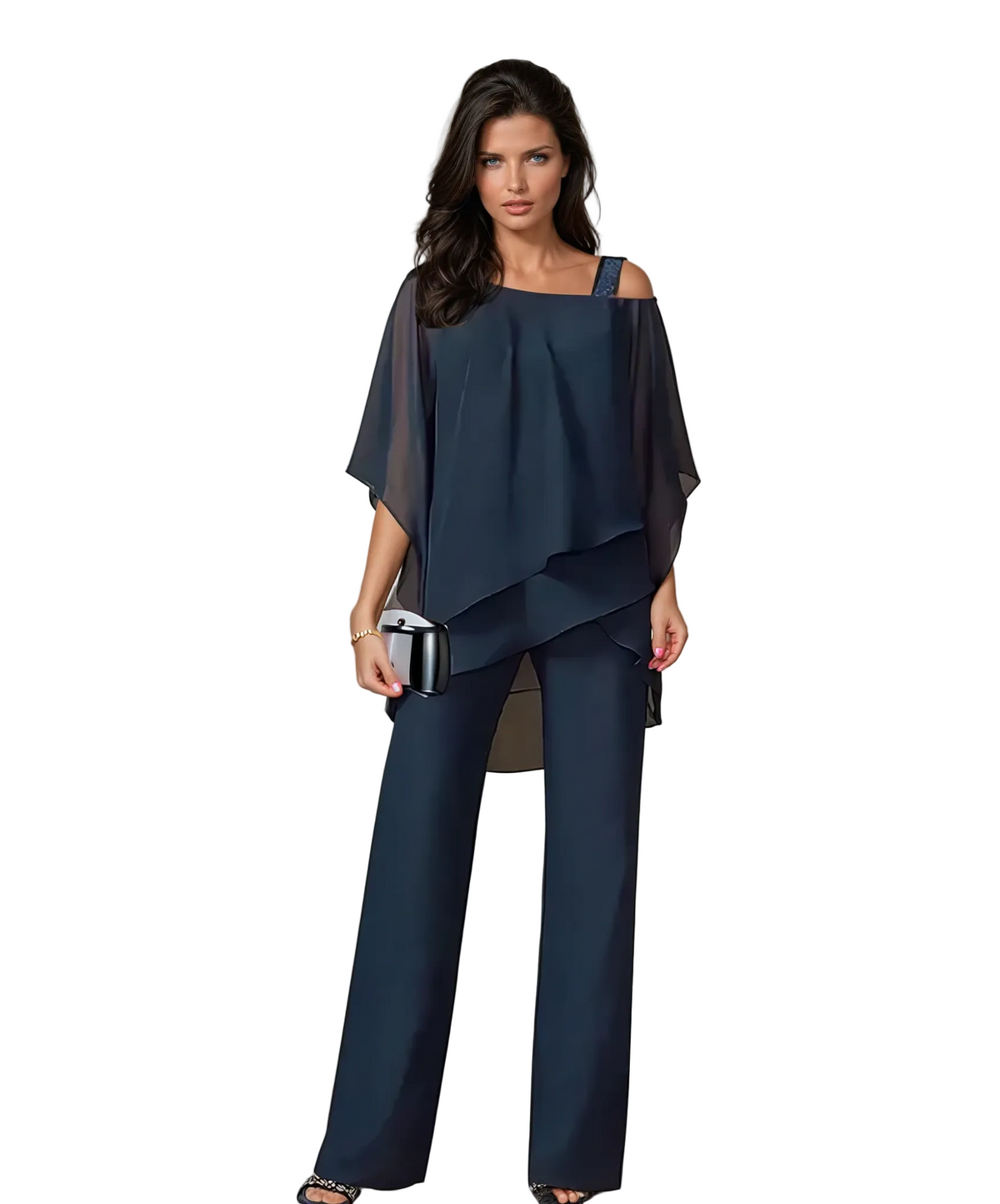 Elegant Flow Wide-Leg Pants Set