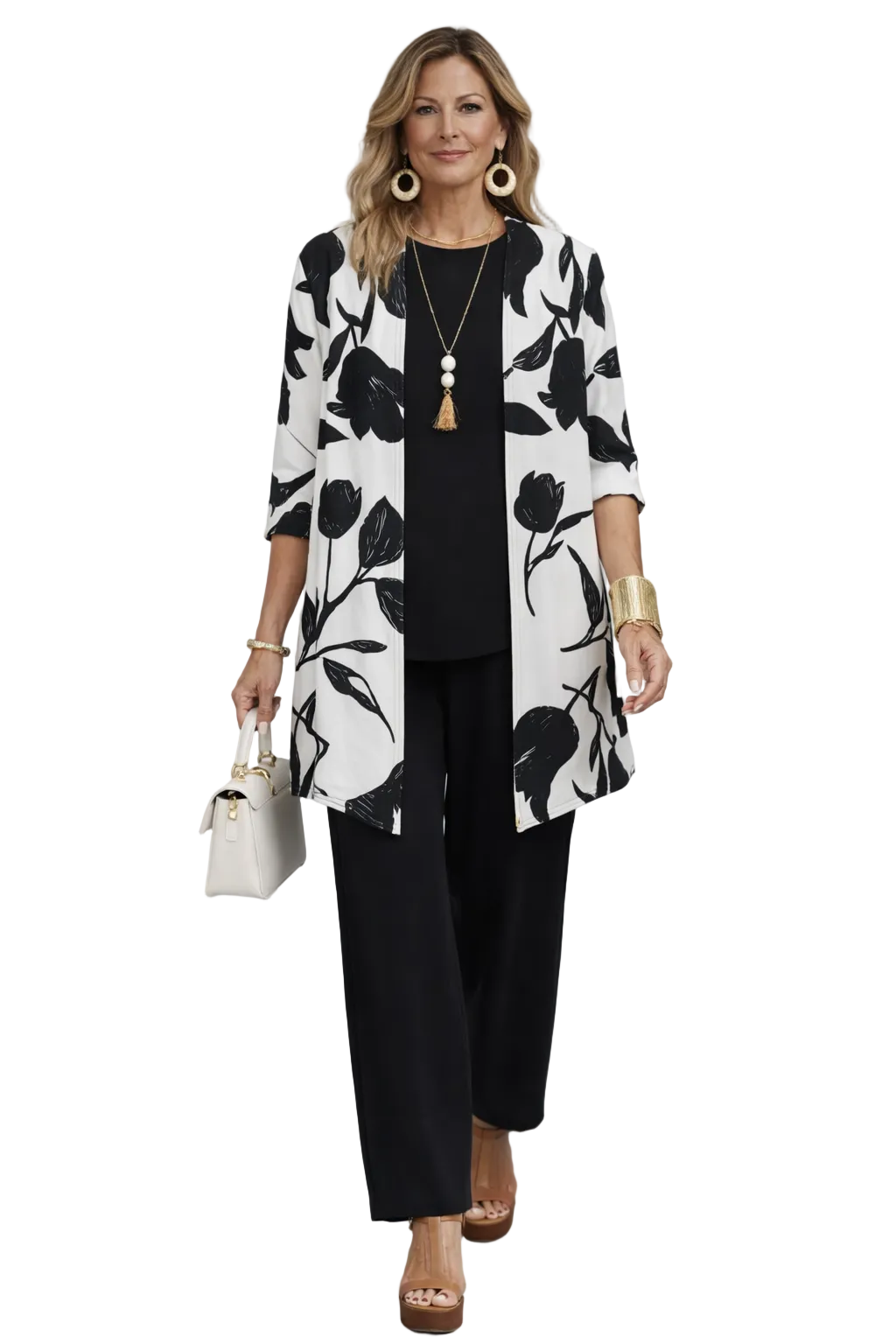 Evelyn Noir Floral 3-Piece Set