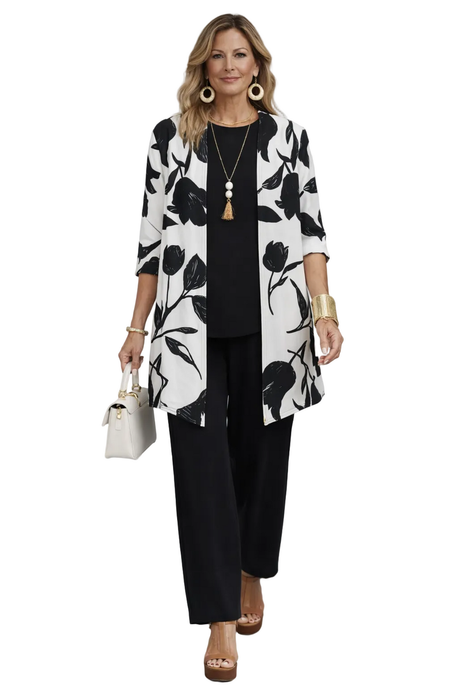 Evelyn Noir Floral 3-Piece Set