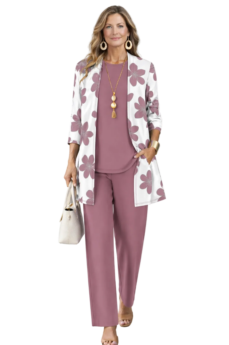 Elegant Floral 3-Piece Set